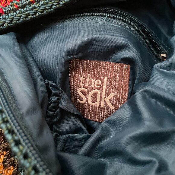 The Sak Crochet Crossbody Bag Boho Multicolor Knit Purse Tassel Festival Hippie - Picture 5 of 6